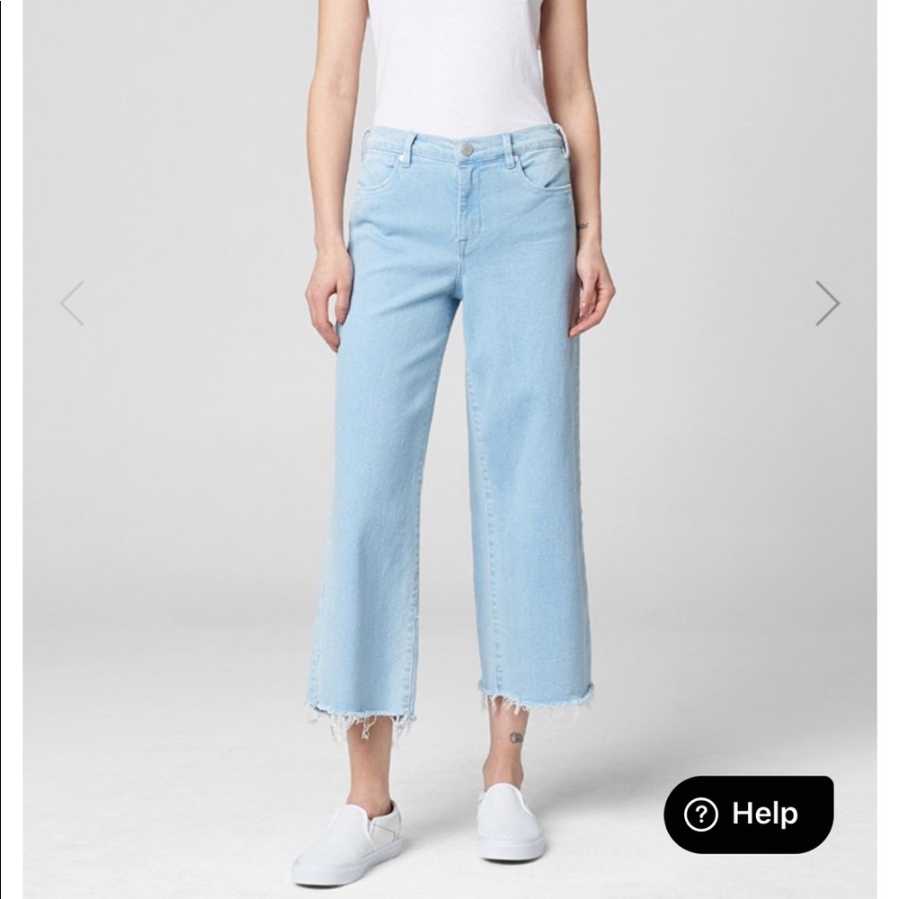 BlankNYC Cropped wide leg jeans